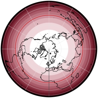 Lambert azimuthal equal-area projection